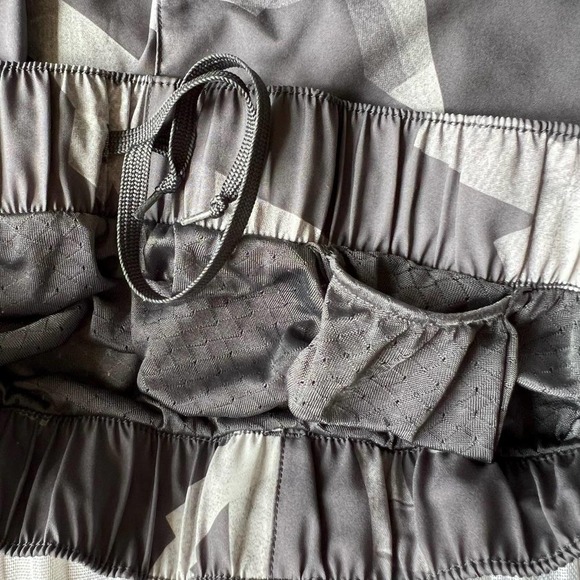 Adidas athletic shorts, black, gray and white with built-in liner - Picture 6 of 8